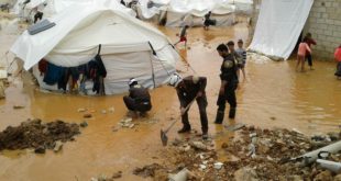 الأمطار أغرقت المخيمات