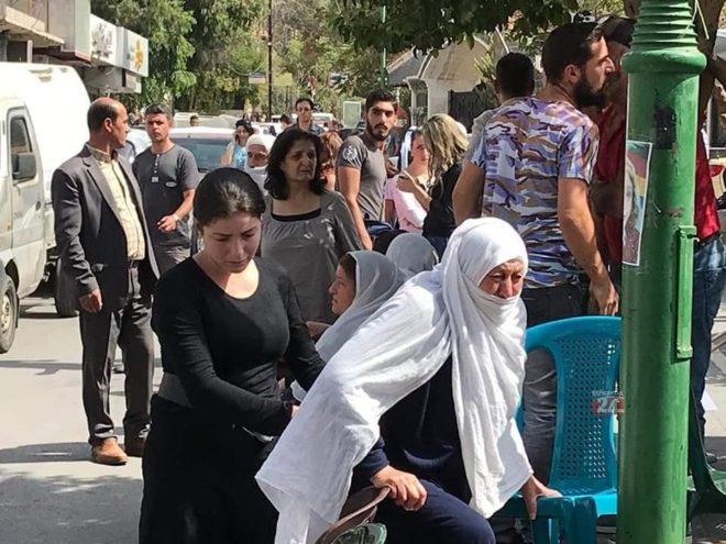 من اعتصام أهالي المختطفين في السويداء - انترنت